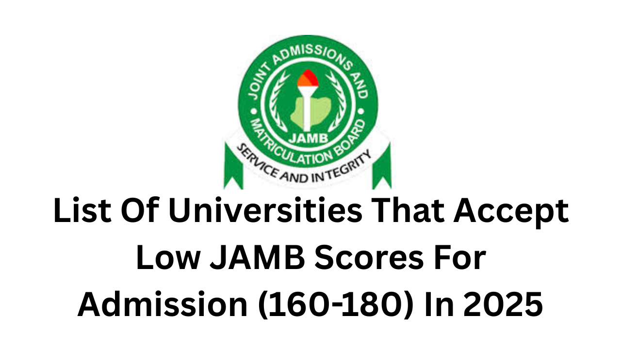 List Of Universities That Accept Low JAMB Scores For Admission (160-180) In 2025